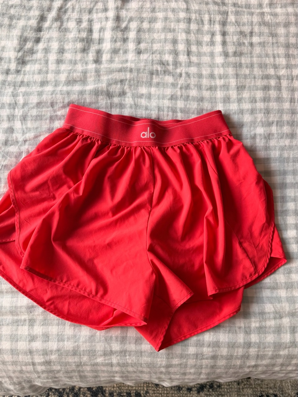ALO Yoga Women’s High-Waist Athletic Shorts - Coral